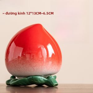 Hộp Đựng Trà Gốm Sáng Tạo Hoa Quả Thọ Hộp Đựng Trà Bằng Gốm Sứ Trung Quốc Phong Cách Trung Hoa Thủ Công Hộp Đựng Trà Cho Người Lớn Tuổi