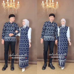 CALINA DRESS TENUN - COUPLE BAJU TENUN