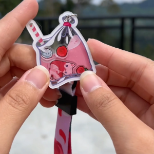 Loka Made Ikat Tepi Shaker Keychain