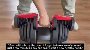 Dumbbell Set Adjustable 5.5/11/12/18/24/52.5LBS Adjustable Dumbbell Home Fitness Gym Equipment with 35MM Dumbbell Bar