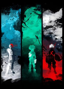 Bandai | Oil Painting My H-Hero A-Academia Anime By Numbers Home Decor Modern Wall Decor for Living Room Bedroom Perfect Gift No Frame