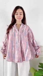 Kemeja ZARA Jumbo Lengan Balon LD 120 Zara Bambo COD - NNC