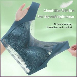 Lingerie Traceless Good Body Shaping Bra Ice Silk Increased Wrap Area Soft and Delicate Warm and Windproof