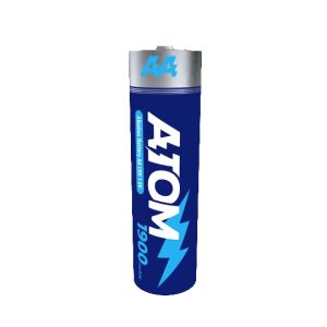 Atom Alkaline AA Battery, แพค2ก้อน 1900mAh 1.5v, ราคาส่งถูก