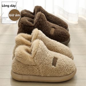 Molly | Winter Closed Back Anti-slip Thick Sole Plush Cotton Slippers for Indoor Outdoor Use