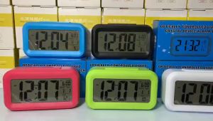 Electronic Digital Alarm Clock Electronic Bedside Alarm Clocks with Smart Backlight Snooze FunctionCalendar-asianmart