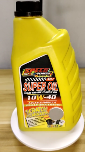 Speed Tuner Super Oil High-Grade Engine Oil 10W-40 Advance Formula Fully Synthetic Scratch Scanner MotoRold