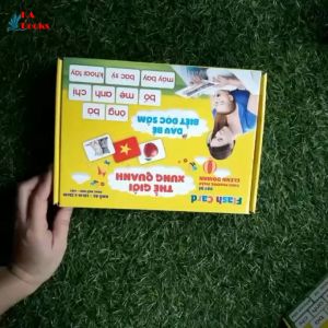 Flashcard - 100 Thẻ Học Thông Minh Song Ngữ Khổ Lớn A5 - Giúp Bé Nhận Biết Thế Giới Xung Quanh (Dành cho bé 0 - 5 tuổi)
