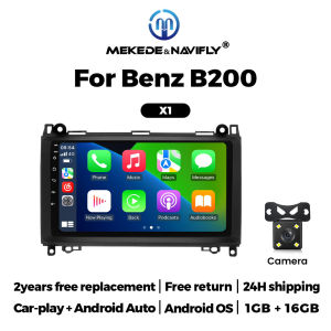 Navifly 9" Car Radio Wireless CarPlay Auto For Benz B200 A B Class W169 A160 A180 A200 A220 2009 - 2012 Multimedia Player GPS FM