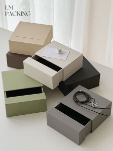 New Jewelry Packaging Box for Earrings Rings Necklaces Customizable Logo Design Ideal for Gift Giving
