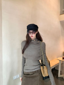 Elegant Lazy High-Neck Sweater for Women