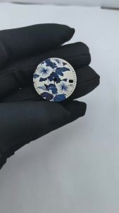 28.5mm Morning Glor Watch NH35 Dial for NH35 NH36 Movement Art Luminous Watch Face Custom Mod Parts for Mens Automatic Watches