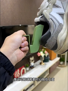 Penyangkut Kasut Hanging Shoe Rack Multifunction Rack Fixed Shoe Quick Drain Upside Down For Balcony Window School Sport