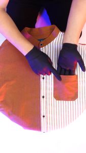 Baju Kemeja Koko Couple Ayah dan Anak Laki Laki Cowok Tanggung Lengan Pendek Terbaru Kombinasi Salur Wara Series Warna Mint Fadsan