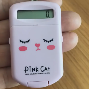 Kalkulator Mini Gantungan Kunci Lucu Calculator 8 Digit Karakter