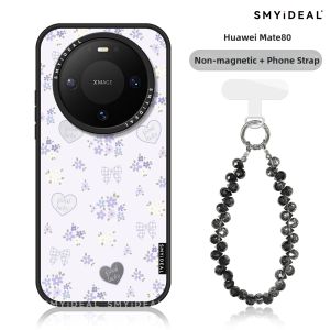 Smyideal | Magnetic Phone Case Purple Heart Flower Design
