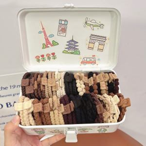 New 2025 Hair Ties for Women High End Hair Bands Girls Hair Bands Adult Leather Covers Hair Accessories for Bun Tail