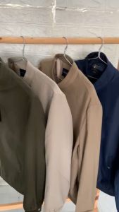 Áo khoác gió nam trung niên 2 lớp lót lụa cổ bẻ chất cực đẹp k nhăn nhàu