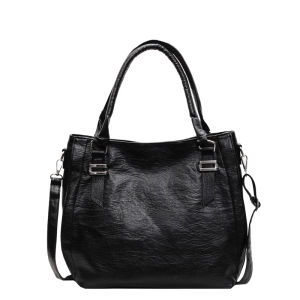 Fashionable Large Capacity Tote Bag Womens Crossbody Handbag Commuter Bag Retro Simple Design 2025 New Style for Mom