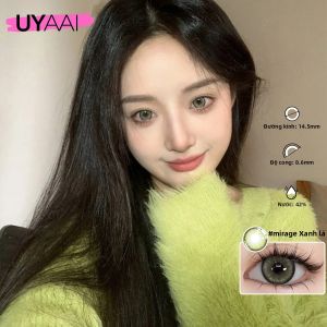 UYAAI | Kính Áp Tròng Màu HEMA Dùng Một Lần Hàng Năm UYAAI Xanh Lam Xám Nâu Xanh Tự Nhiên Mắt To Làm Đẹp Đồng Tử Không Dùng Một Lần