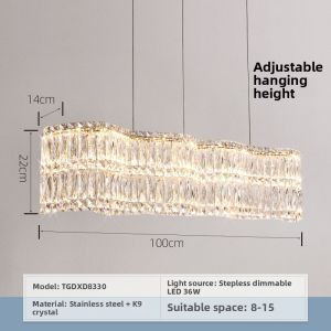 JIASHIDA | French Luxury Modern Minimalist Crystal Ceiling Light