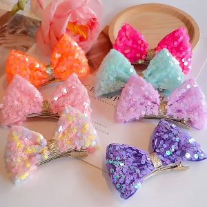 Jepit Rambut Korea Anak Pita Manik Sequin Gaya Lucu Aksesoris Hiasan Fashion Rambut Import AK283