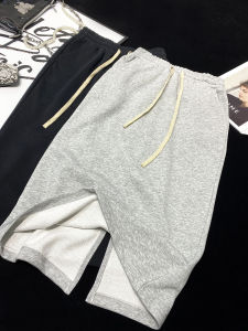 Salt Series High Waist Mid-Length Half Skirt with Drawstring Elastic Waist for Women Commute Style H-Shape Cotton Blend