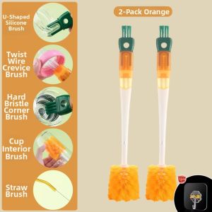 5 in 1 Long Handle Bottle Brush