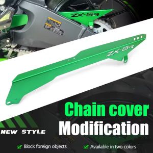 Motorcycle CNC Aluminum Chain Cover Rear Sprocket Chain Belt Guard For Kawasaki ZX-6R ZX6R 2019-2025