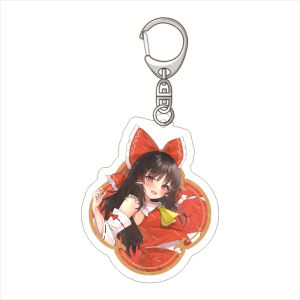 Bandai | 55MM Touhou Project Anime Acrylic Móc Khóa Saigyouji Yuyuko Alice Margatroid Yakumo Ran Yukari Hình Dễ Thương Sưu Tập Quà Tặng