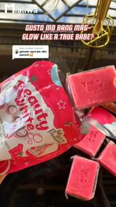 B1T1 You Glow Babe Beauty White Soap 70g Sabon Pampaputi Whitening Exfoliating Moisturizing Facial Body Wash Moisturizer Glycerin Shea Butter Acne Pimple Pores Pekas Melasma Scar Blemishes Blackheads Wrinkles Dark Spots Hydrating Beauty Glass Skin Care