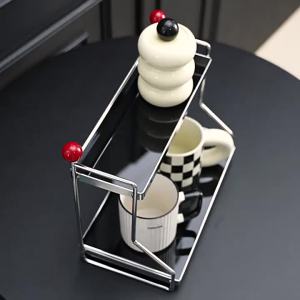 Vintage Cup Organizer Storage Rack