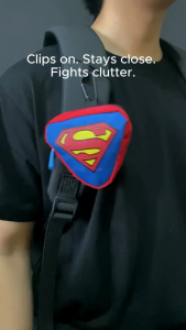 Superman DC Comics Keychain for Boys Bag Charm for Men Mini Coin Purse – EJK70 (Official DC)