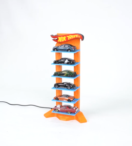 Rak Hotwheels Tingkat isi 6 Logo Lighting 3D Print Proses