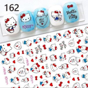 Sticker dán móng trang trí nail mẫu hello kitty