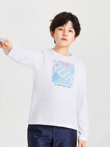 XTEP | Boys Autumn New Pure Cotton Long Sleeve T-Shirt