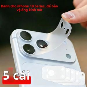 NNBILI 5 Miếng Bảo Vệ Ống Kính Mờ Cho iPhone 18/17 Pro Max/Pro/Air - Bảo Vệ Camera Chống Trầy Xước Chống Vân Tay Độ Cứng 9H Được Cắt Chính Xác
