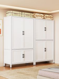 DIBIOU | Home Storage Closet Metal Large Capacity Wardrobe