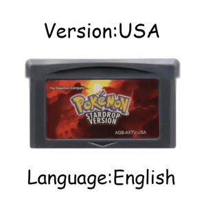 Bandai | ▎GBA Pokem0n Game Cartridge 32-Bit Video Game Console Card AshGray Liquid Crystal Light Platinum Moemon Emerald English Language