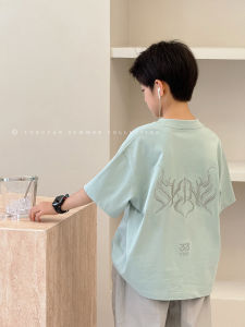 Boys Summer Slim Fit Short Sleeve T-Shirt Fashionable Cotton Casual Top for Kids And Boys Trendy Half Sleeve Childrens Tee