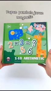 Mainan Edukasi Magnetic & Papan Pembelajaran Penjumlahan & Perkalian