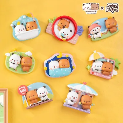 ORISTACO | Cute Cartoon Bear Design Blind Box Refrigerator Magnets Action Figures
