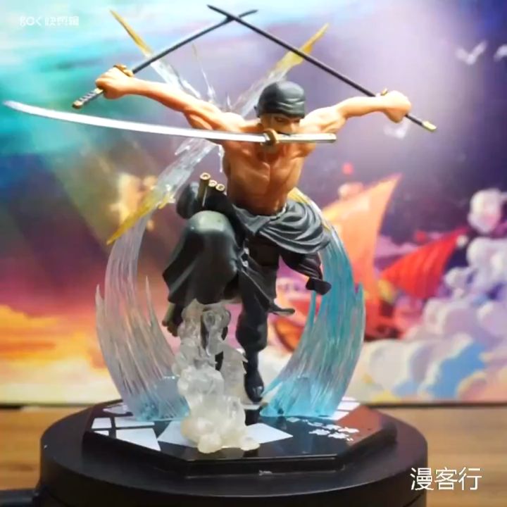 Mô hình figure Zoro V1 One piece 17cm [ 2 đầu ] ,nhân vật anime chính ...