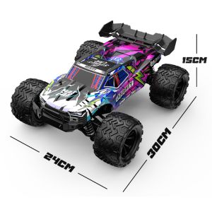 1:16 4WD RC Car Off Road Monster Truck High Speed 40Km/H With LED Light 2.4G Remote Control Cars For Adults And Kid RC Cars Toys