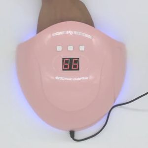 UV Nail Lamp 54W 18pcs LED Nail Dryer Portable Professional Fast Curing Gel Polish Nail Art Tool Nail Light Nail Lamp Gel Polish Curing Light Manicure Machine for Both Hands and Feet Nail Art Baking Lamp Quick-drying Machine