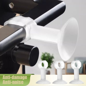 3Pcs Silicone Anti-Collision Door Stopper Clear Suction Cup Type Door Handle Cover Silence Protection Pad Wall Protection Doorknob Bumper