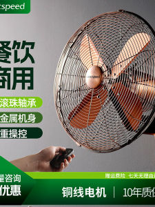 Metal Wall Fan Hanging Style Vintage Fan Strong Commercial Restaurant Industrial Retro Electric Fan Home Use