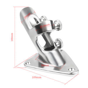 Marine 316 stainless steel flagpole base bracket yacht base FRP antenna seat marine hardware mirror polishing/Vibration grinding