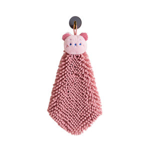 PANFUR | Cute and Thick Absorbent Hanging Hand Towel for Children
