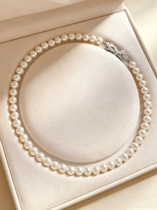 YISHU | Clasp Pearl Necklace Light Luxury
